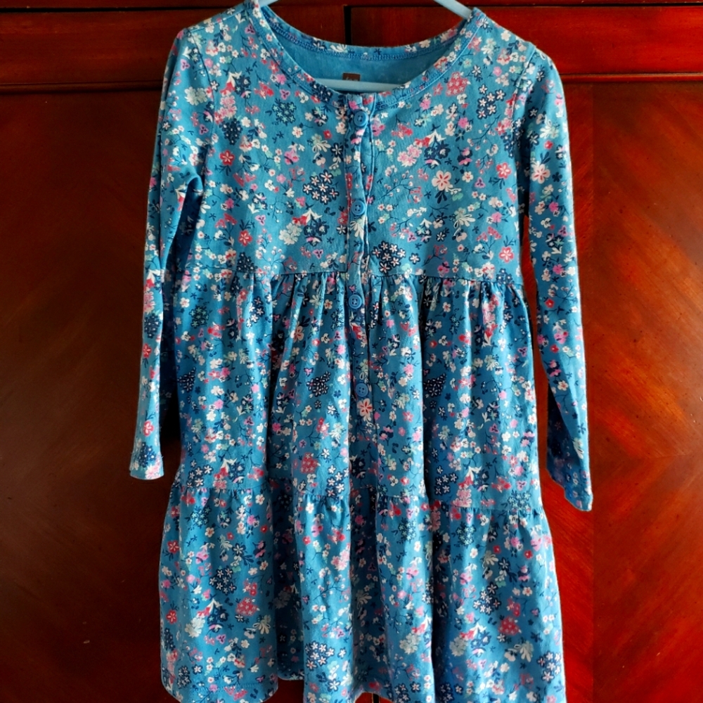 Girls Tea Collection Tiered Henley dress